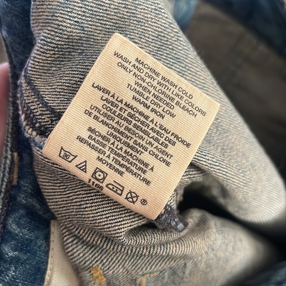 Gap NWT distressed coloring denim jean skirt - Picture 6 of 6